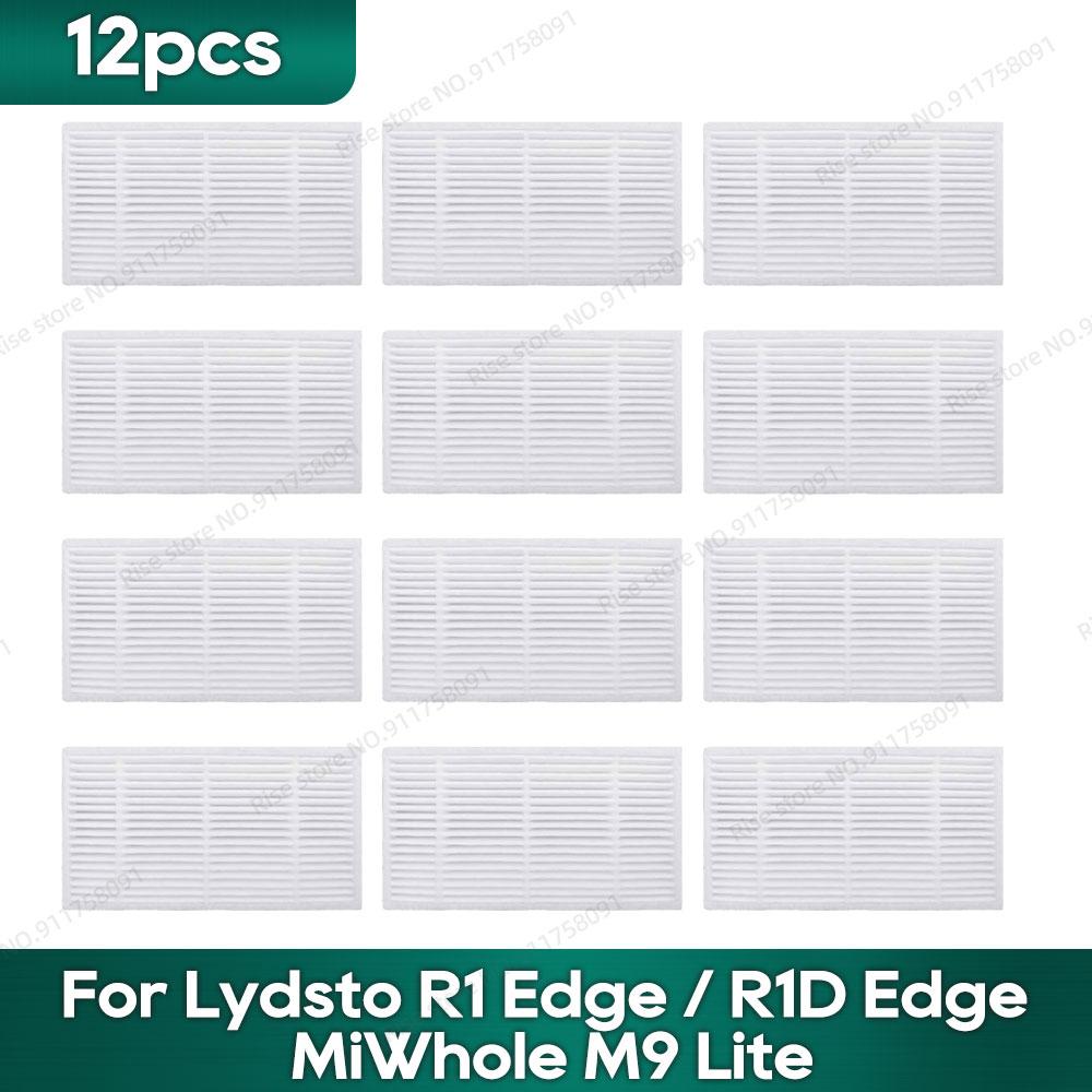 Compatible for Lydsto R1 Edge / R1D Edge, MiWhole M9 Lite, (Roidmi Eve Rook / Eve Rook S) Accessories Hepa Filter Mop Side Brush