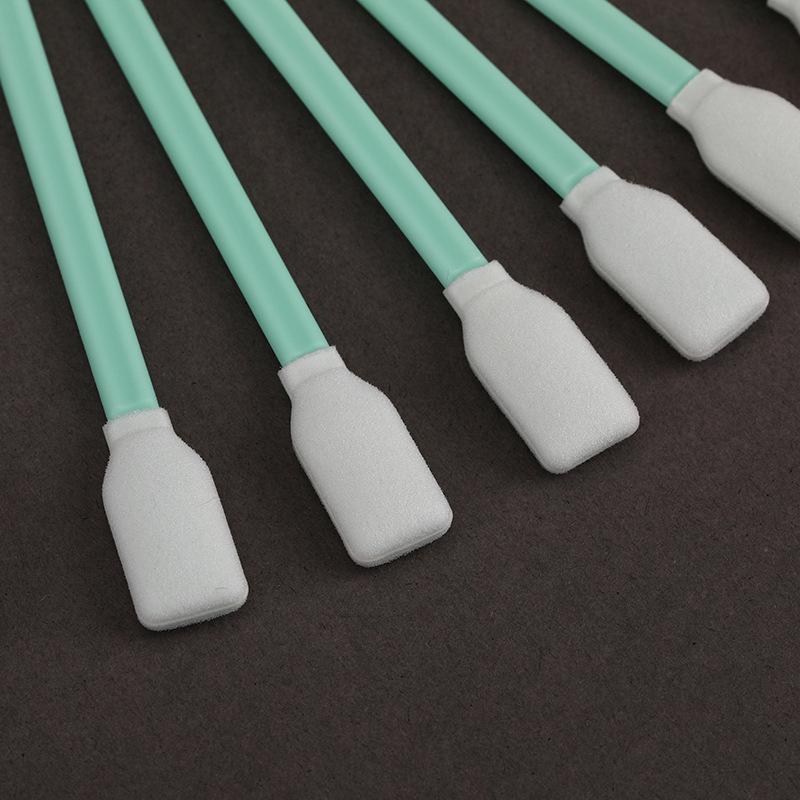 High-Density Dust-Free Cleaning Sponge Swabs - Single-Sided, Single-Layer