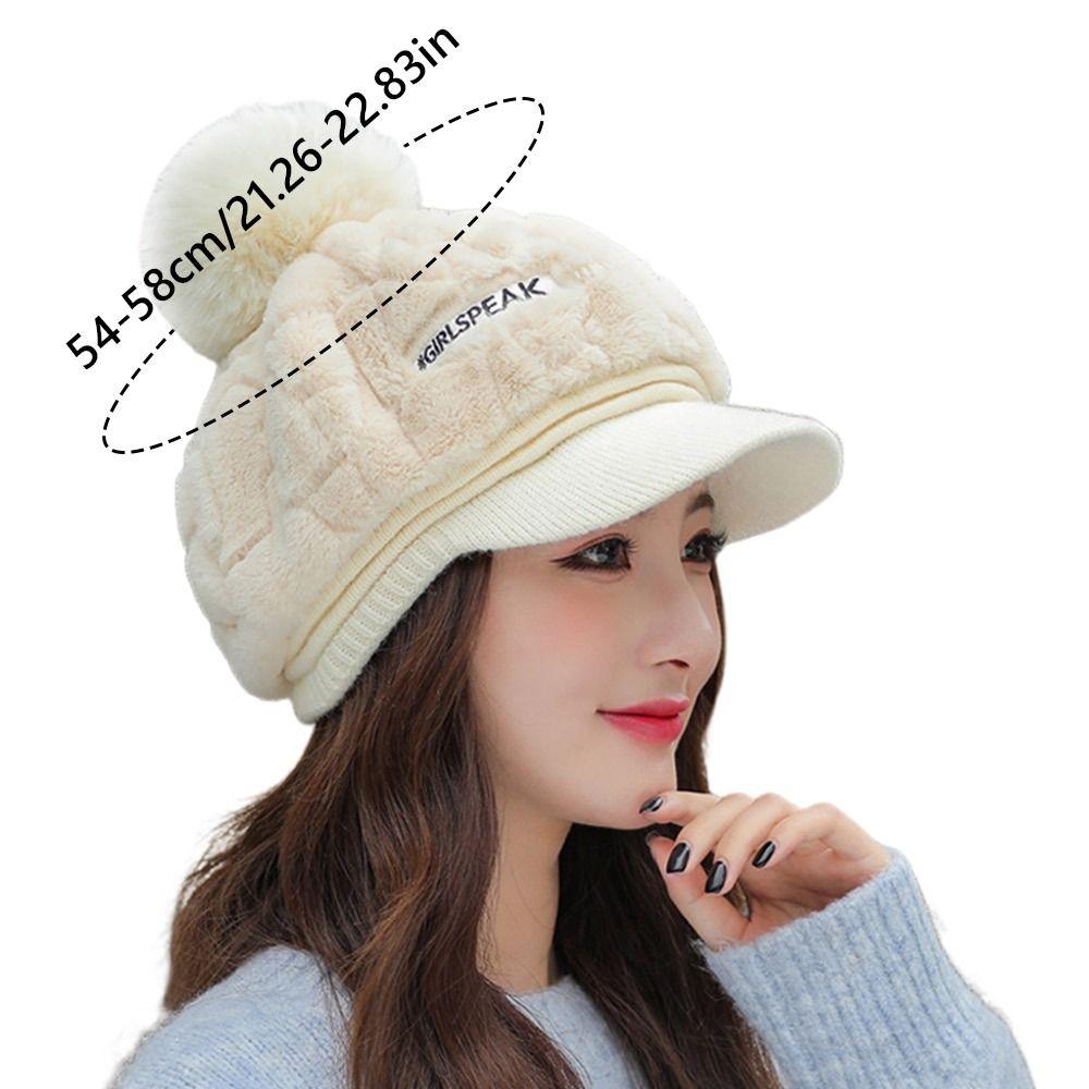 Thickened Winter Cap Keep Warm Ear Protection Hat New Beanies Bonnet  Women