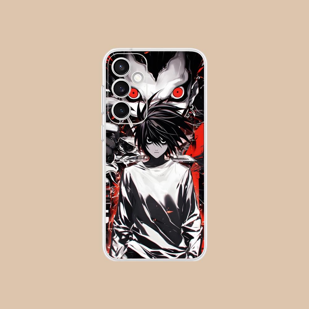 

Death Note L Lawliet Mobile Phone Case for Samsung Galaxy S25 S24 S23 S22 S21Plus FE Ultra Clear Colorful Cover Cover Pretty Galaxy S22 Ultra 5G