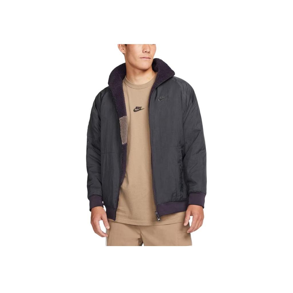 Nike Giacca Reversibile Boa con Grande Swoosh (Dimensionamento dell'Asia) Cave Purple Uomo Capispalla BQ6546-540