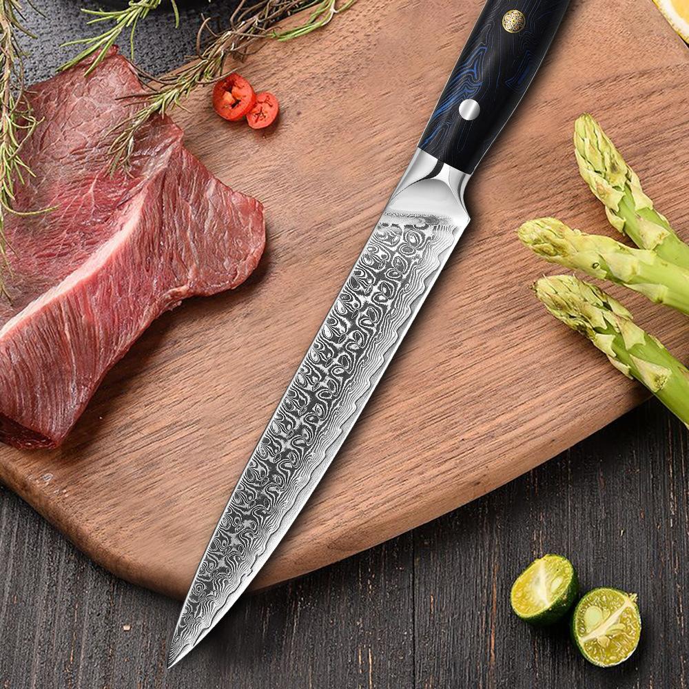 67 Lagen Damaststahl-Schneidemesser, G10-Griff, Küchenmesser, Sushi-Schneidemesser, Sashimi-Messer