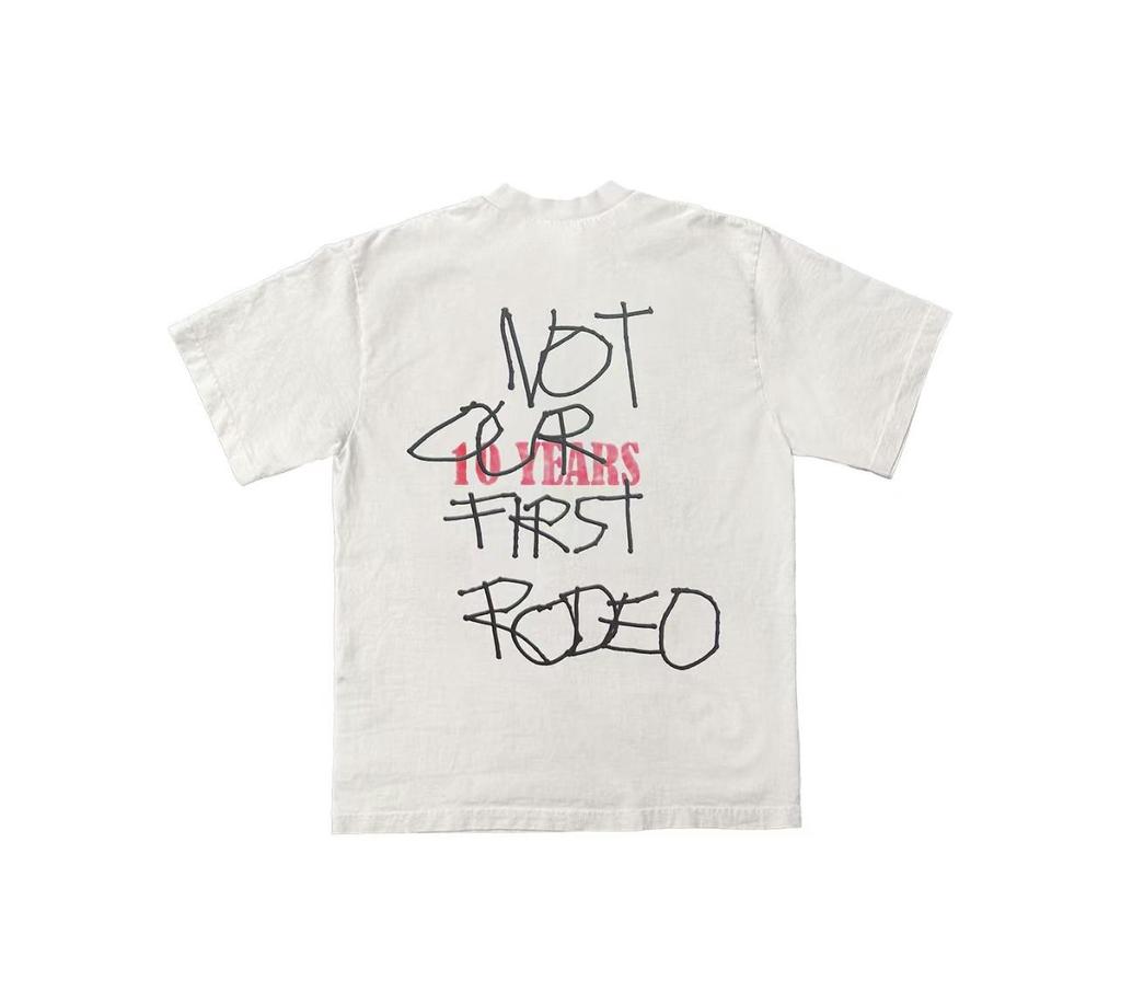 Travis Scott FW24 English Print Crew Neck Unisex T-Shirt