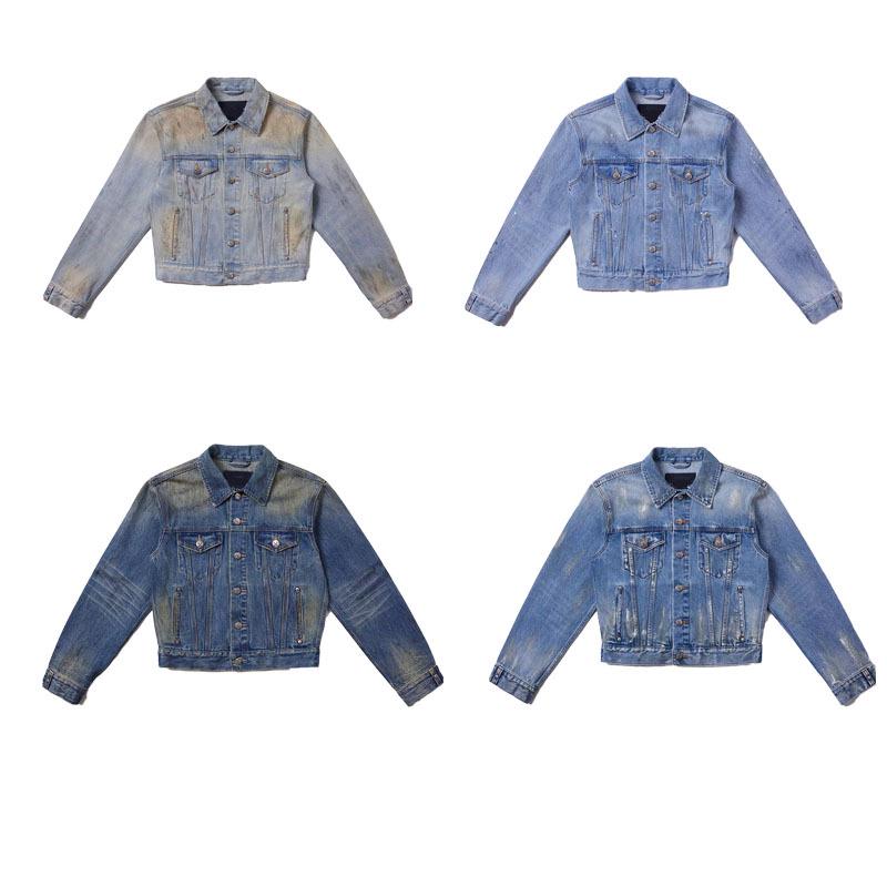 SMFK Eternal Wasteland Slim-Fit Washed Denim Jacket – Available in Four Colors L