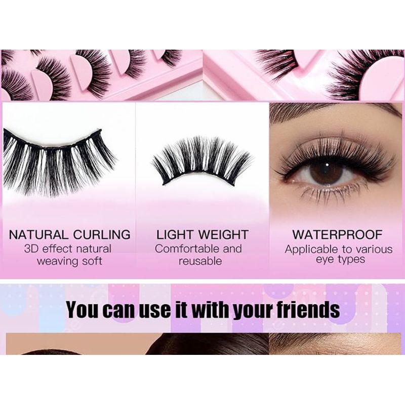 Lashie - Assorted Natural / Dense Multipack False Eyelashes (Various Designs)