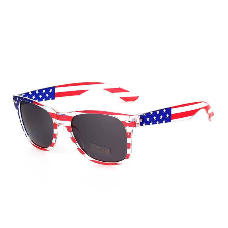

Classic Rice Nail Transparent Beautiful Flag Sunglasses Independence Day Sunglasses 2140 Development Sunglasses