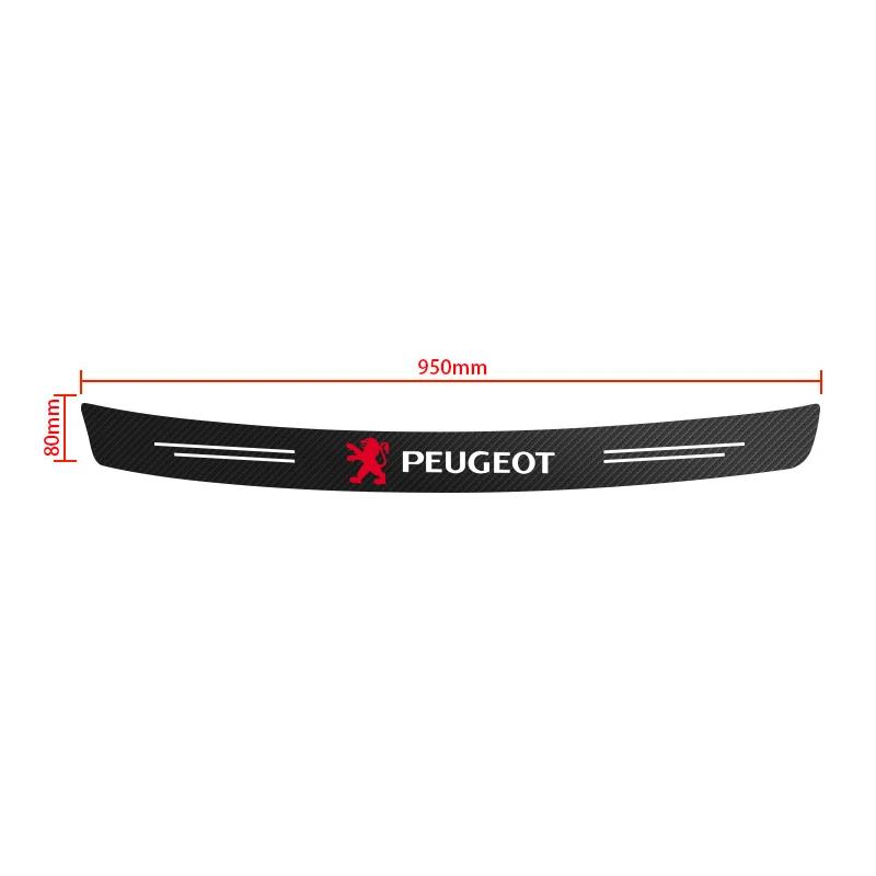 

2026 Hot Car Sticker Durable Car Trunk Door Sill Plate Rear Bumper Guard Protection Pad For Peugeot 2008 308 508 3008 307 207 10 For Peugeot