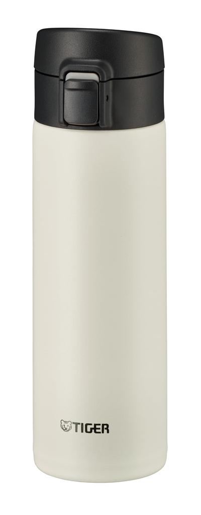 Tiger Thermos Water Bottle 480ml Mug Bottle One Touch Lightweight Stainless Steel Bottle Vacuum Insulated Thermal Insulation White (TIGER) MKA-K048WK