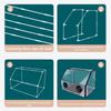 Clear Foldable Mushroom Grow Tent With Arm Holes For Home Mycology Lab Sterile Environment And Efficient Fungi Cultivation Kit
