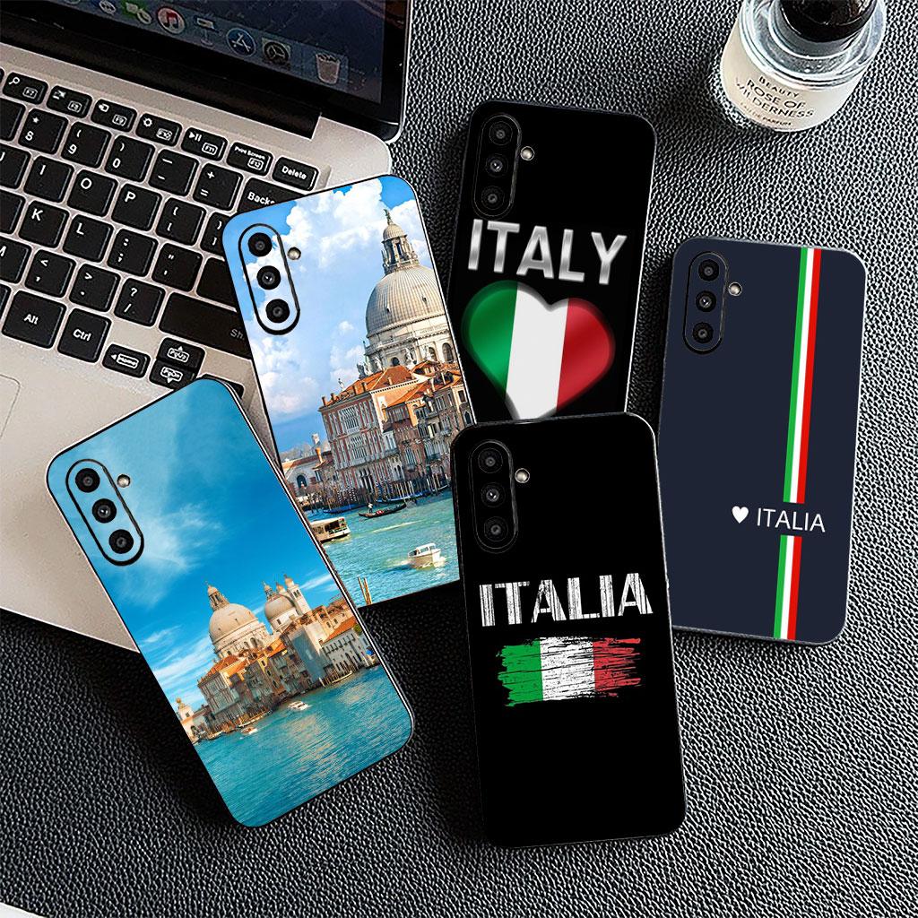 Italy Italia National Flag Casing Phone Cover for Samsung Galaxy S22 S21 S20 FE Ultra Plus A35 A36 A55 A37 A33 A34 A57 Soft Case