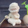 Monkey King Decor Monkey King Figurine Handcrafted Tagua Wukong Figure Exquisite Great Equalling Heaven Sculpture for Desktop