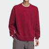 adidas Casual Crew Neck Pullover Lightweight Sports Long Sleeve Sweatshirt Unisex Sweatshirt Red JM9095