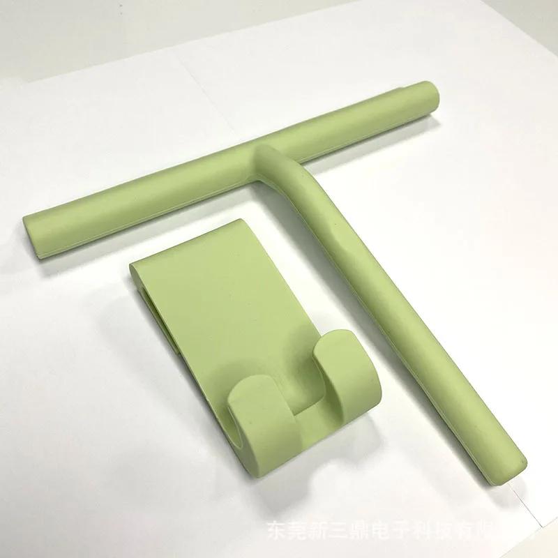 Bathroom Shower Squeegee Household Glass Wiper Window Mirror Silicone Scraper Shower Doors Hanging Squeegee Holder Cleaning Tool