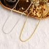 Shiny Metal Simple Silver Color Necklace Women Elegant Exquisite Jewelry Gift