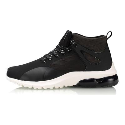 Comfortable Casual Mid-Top Running Shoes Women Sneakers Black White AGCP288-1