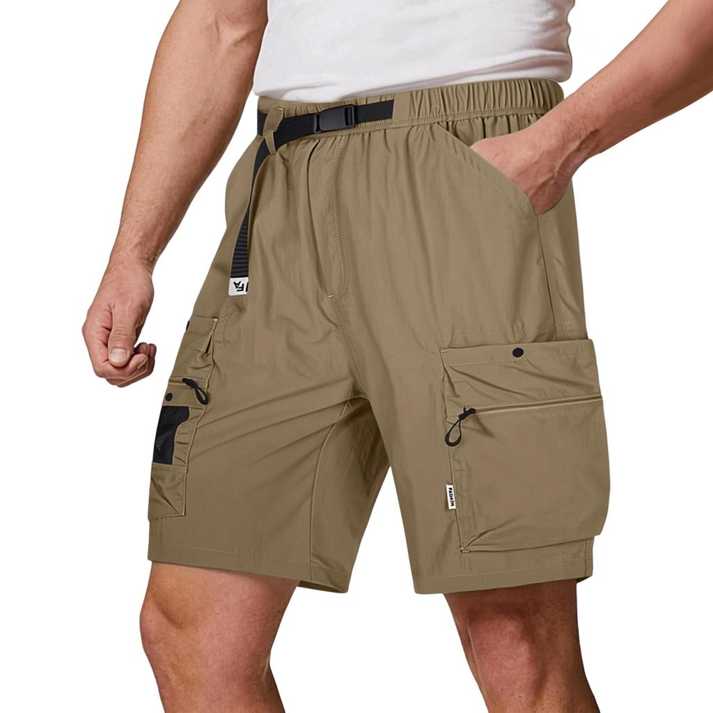 Men's Loose, Casual, Lightweight, Breathable Multi-pocket Work- Sporty Casual Shorts