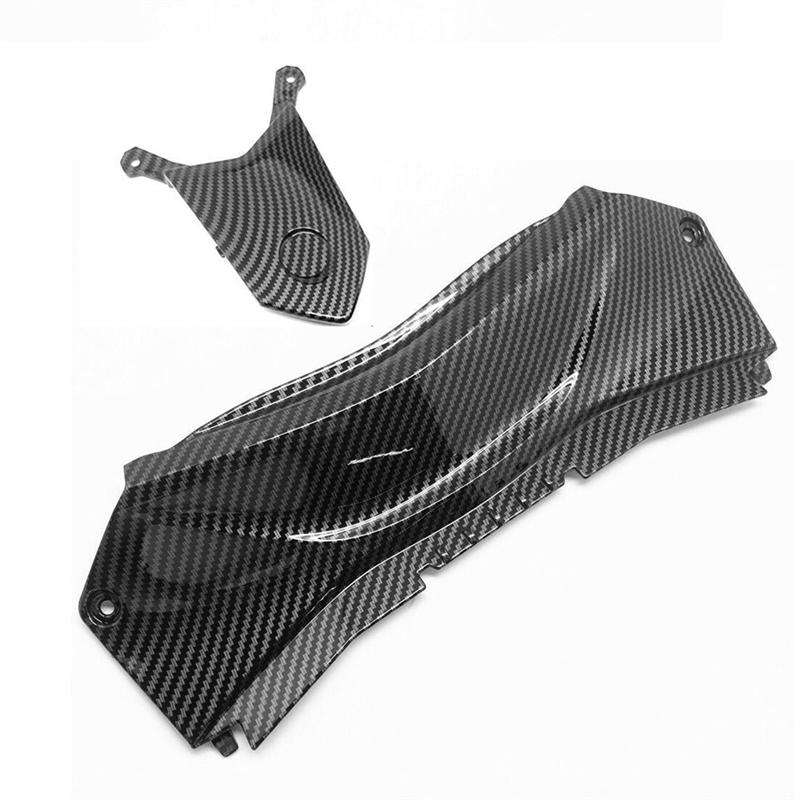 Replacement Spare Parts Carbon Fiber Look Motorcycle Rear Tail Upper Middle Fairing Set For YAMAHA YZF R3 R25 2014--M53K