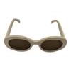 Celine Oval Sunglasses With Mirror Leg Pattern Design Women sunglasses White CL40194U5224E