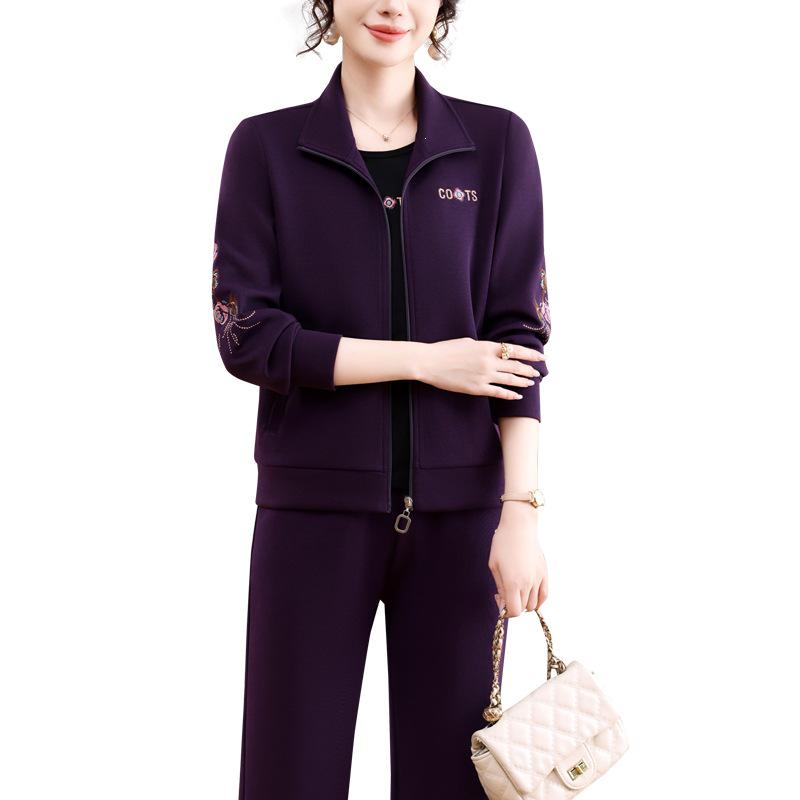 Women's Casual Sportswear: Spring/Autumn Loose Hoodie, Long Pants, Outdoor Jogging/Fitness Three-Piece Set