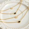 18K Gold Titanium Steel Twist Chain Pendant Necklace - Retro Hip Hop Clavicle Jewelry for Women