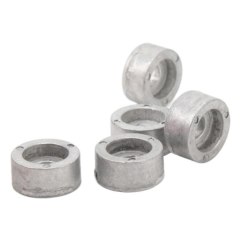 Five Pack Round Zinc Anodes for Suzuki Outboard 4T Motor 5532187J01 5532187J00 Marine Protective Replacement Parts