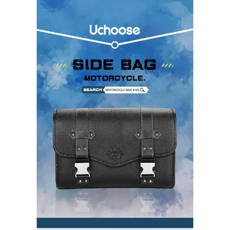 Motorcycle Saddlebag Side Bag Retro PU Motorcycle Tool Bag For ADNOH Rebel 250 500 For Rebel 1100 300 For W400 W650 SR400 XL883L