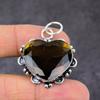 Natural Honey Topaz Gemstone Handmade 925 Sterling Silver Pendant 1.77" P1q65
