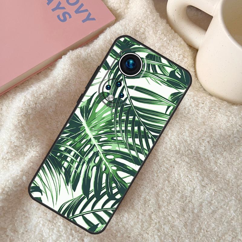 Tropische Grüne Pflanzenblatt Hülle Für Honor X9c X8a X8b X9b X9a X8 X9 50 70 90 Lite Honor 200 Lite Magic 5 6 7 Pro Hülle