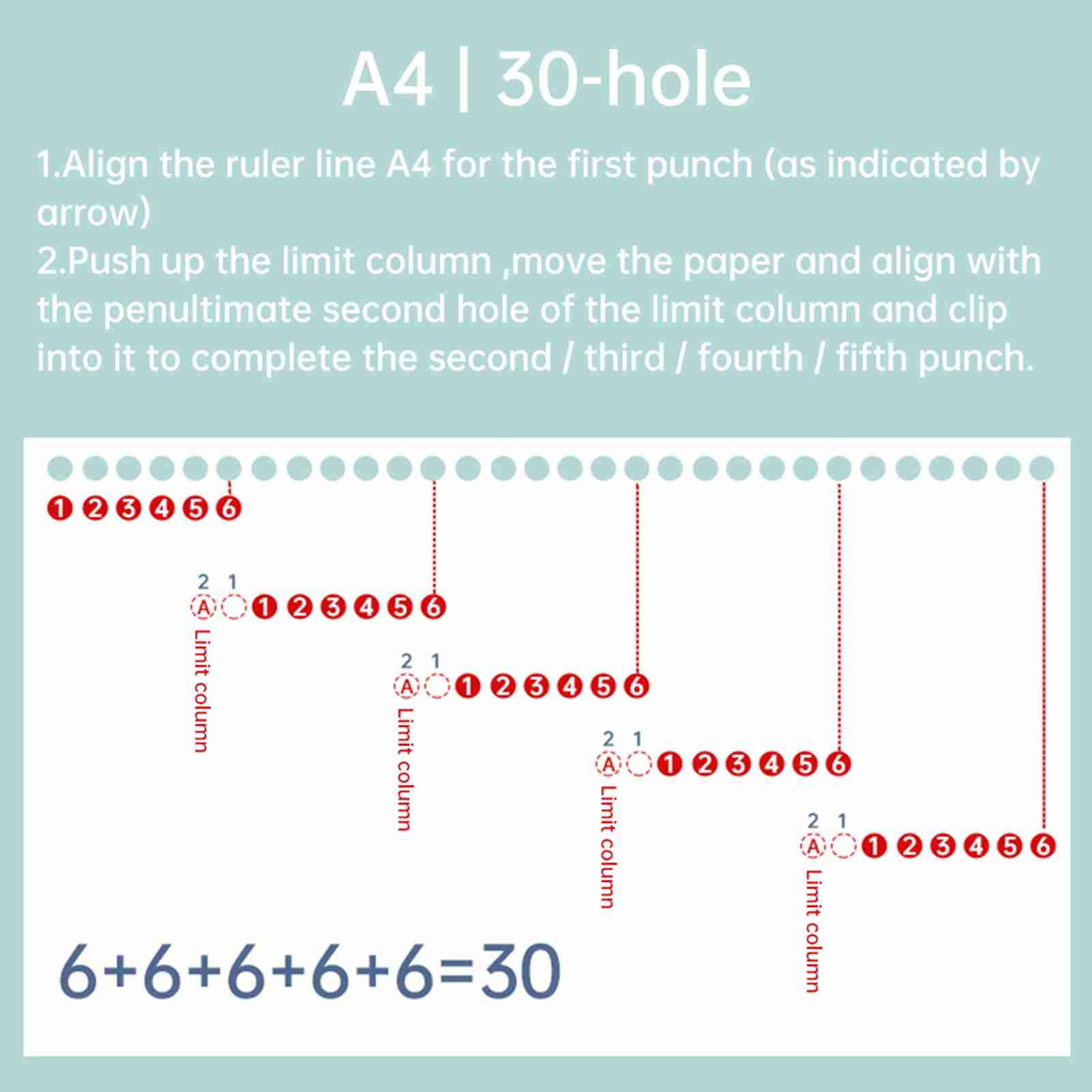 

Paper Punch 6 Hole 3 Sheets Capacity Loose Leaf Punch 5.5mm Hole Diameter Mini Portable Paper Puncher for A4 B5 A5 Transparent brown