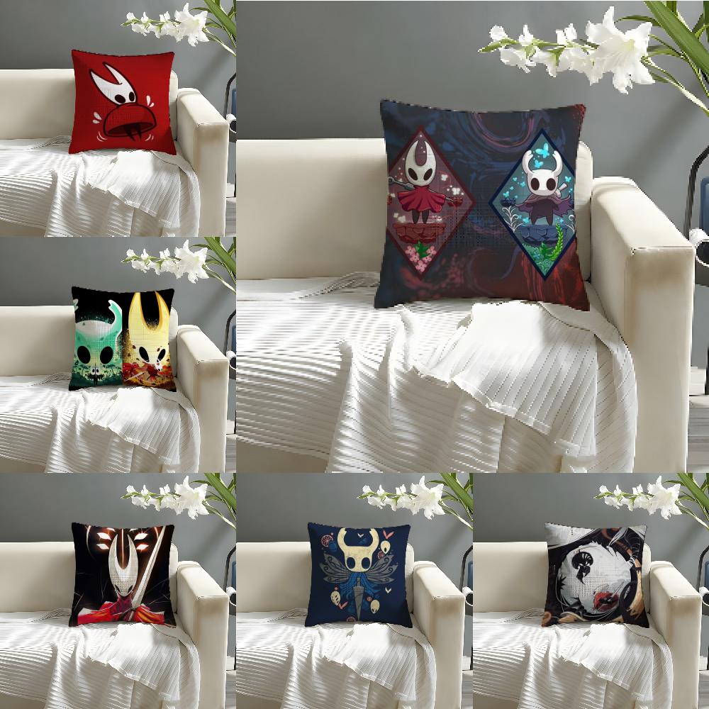 Metroidvania Game H-Hollow Knight Pillow Case Linen Pillow Case Sofa Home Decor Cushion Cover Cushion Cove