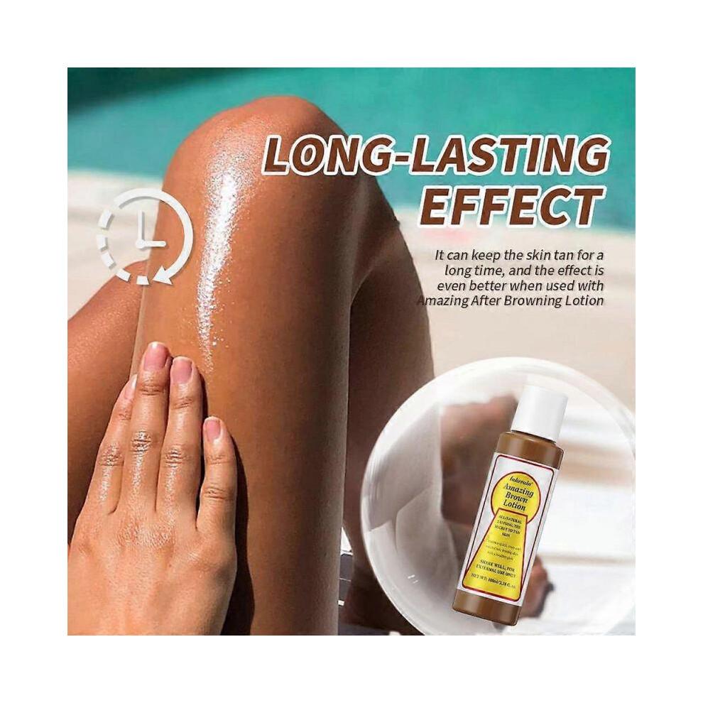 (HNĚDÉ MLÉKO)Úžasné Maui Babe After Browning Lotion Rychlé Tmavé Opálení 100ml Opalovací NOVÉ