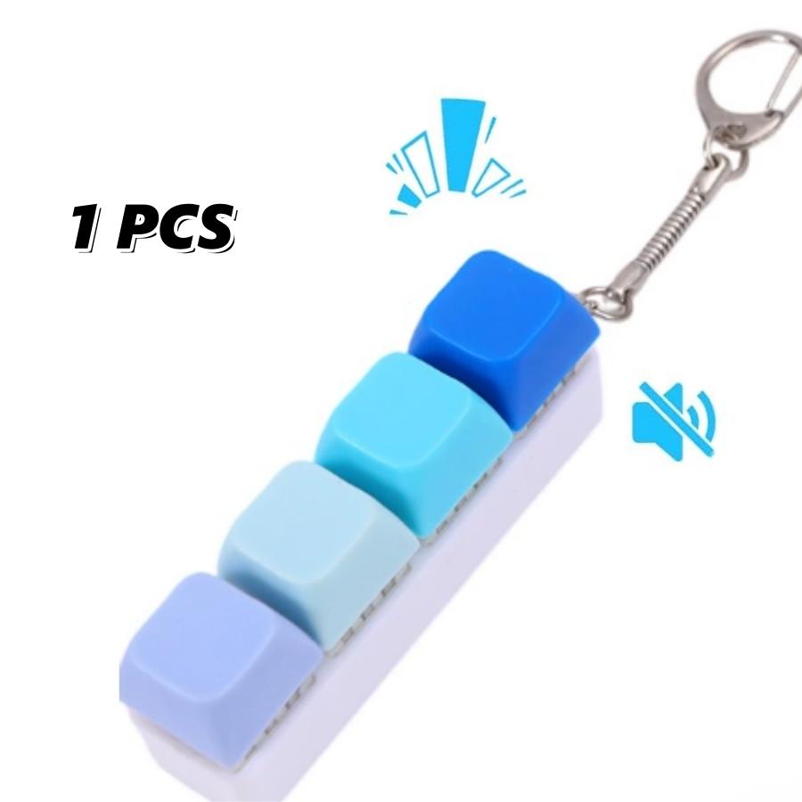4 Tasti Tasto Tappo Tasto Portachiavi Fidget Tastiera Tasto Giocattolo Tastiera Clicker Giocattolo Tastiera Cubo Giocattolo per Adulto Regalo Regali Per Alleviare Passare il Tempo