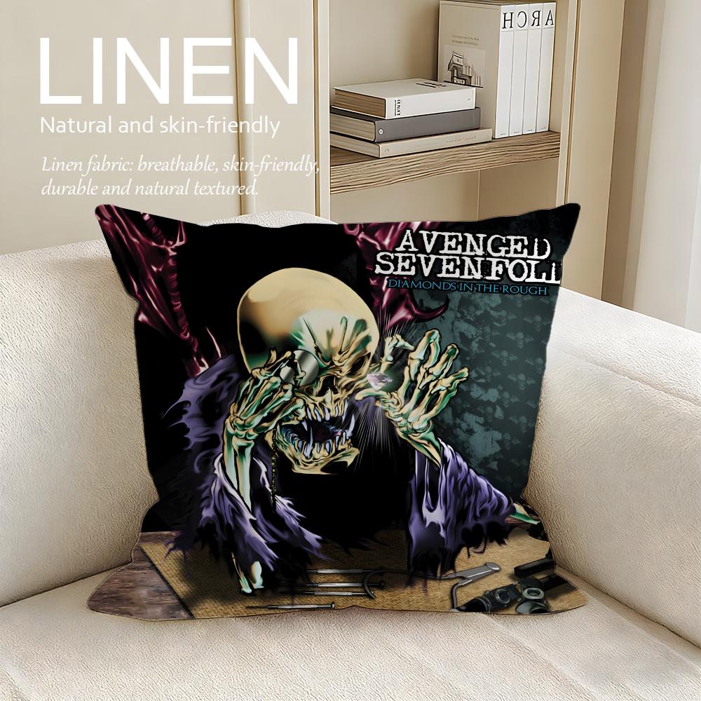 

Music Avenged Sevenfold Cushion Cover Pillowcase Set Pcs x x Breathable Washable Sofa Cushion Cover 30X30cm