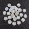 Neue Mode 8mm 10mm 12mm 20mm 25mm Weiß Muschel Farbe Flache Rückseite Harz Cabochons Cameo DIY Schmuckherstellung Zubehör