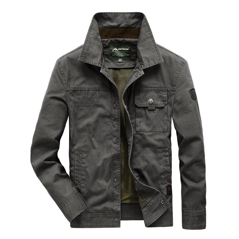 Chaqueta nueva de primavera y otoño para hombre, informal, holgada, de talla grande, para exteriores