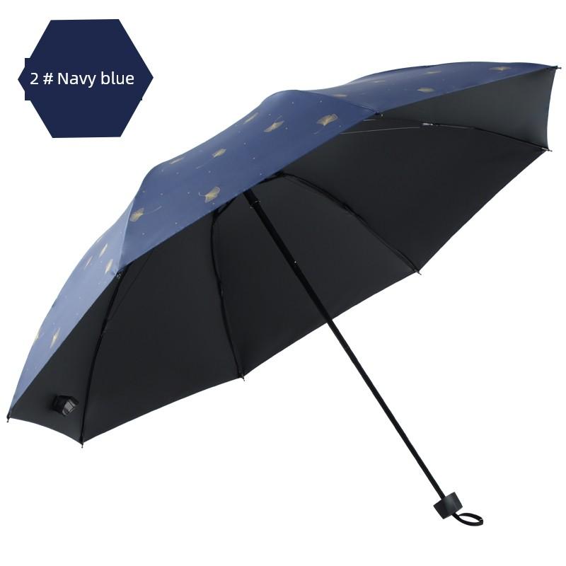 Paradise Umbrella Black Glue UV Protection Sun Umbrella Sun Protection Umbrella Women Light Small Folding Pencil Sun Umbrella Convenient