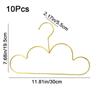 10Pcs/Set Nordic Style Children Coat Hangers Golden Clothing Storage Organizer  Closet