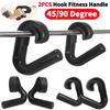 2Pcs Hook Fitness Handle Multi-functional Non-slip Exercise Suspension Grips Pull Down Machine Attachment For Gym Strength Train
