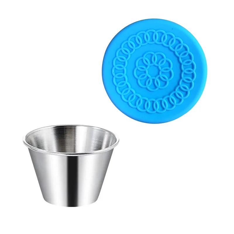 2.5Oz Condiment Containers with Lids, Stainless Steel Salad Sauce Dressing Container Cup - Kitchen Tools