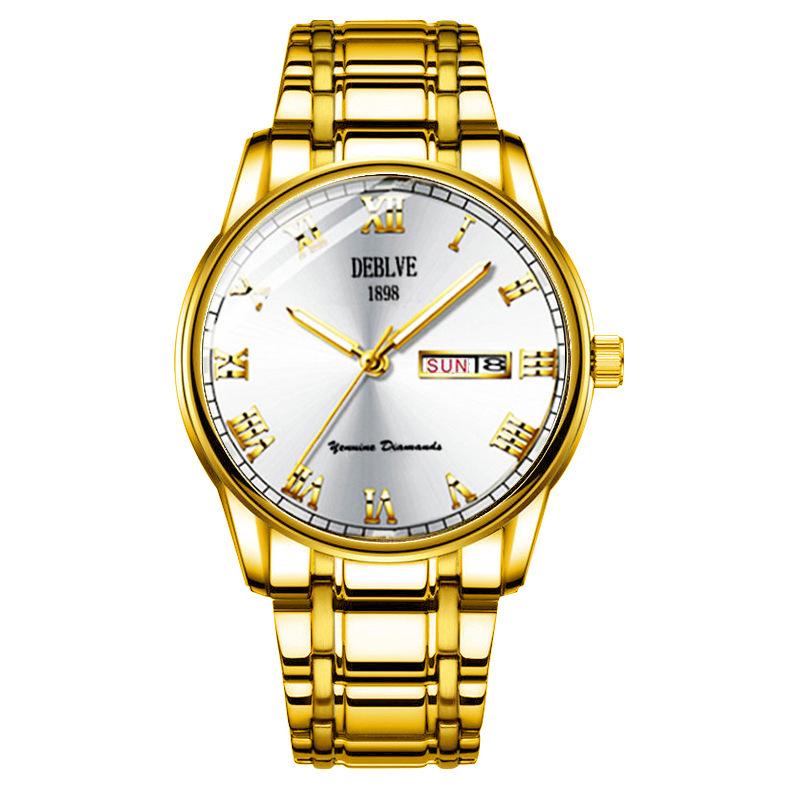 Swiss Men's Waterproof Quartz Watch: Elegant Automatic Movement, Slim Design