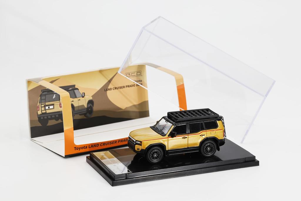 Gaincorp Products GCD Toyota Land Cruiser Prado 250 Desert Gold Finished Model 1/64 (LHD) KS075-580