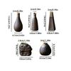 Retro surowa ceramika mini wazon na kwiaty, ceramiczny mały wazon na stół, dekoracja ornamentu hydroponicznego do wnętrz