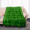 Soccer Field Themed Flannel Throw Blanket | Perfect for Football Fans - Ideal for Couch, Bed, Travel