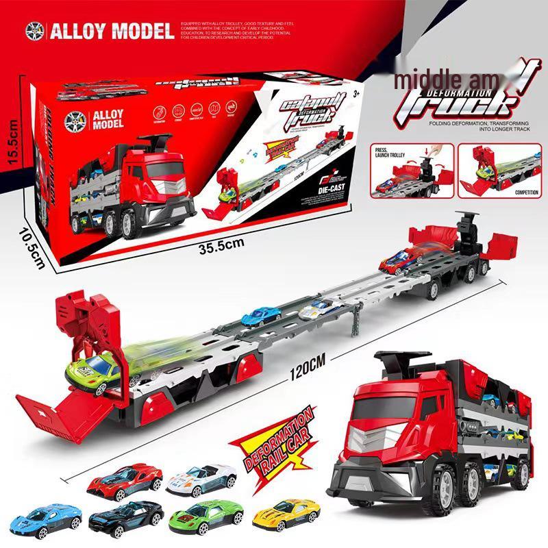 

Electric Music Track Car Set for Kids червоний
