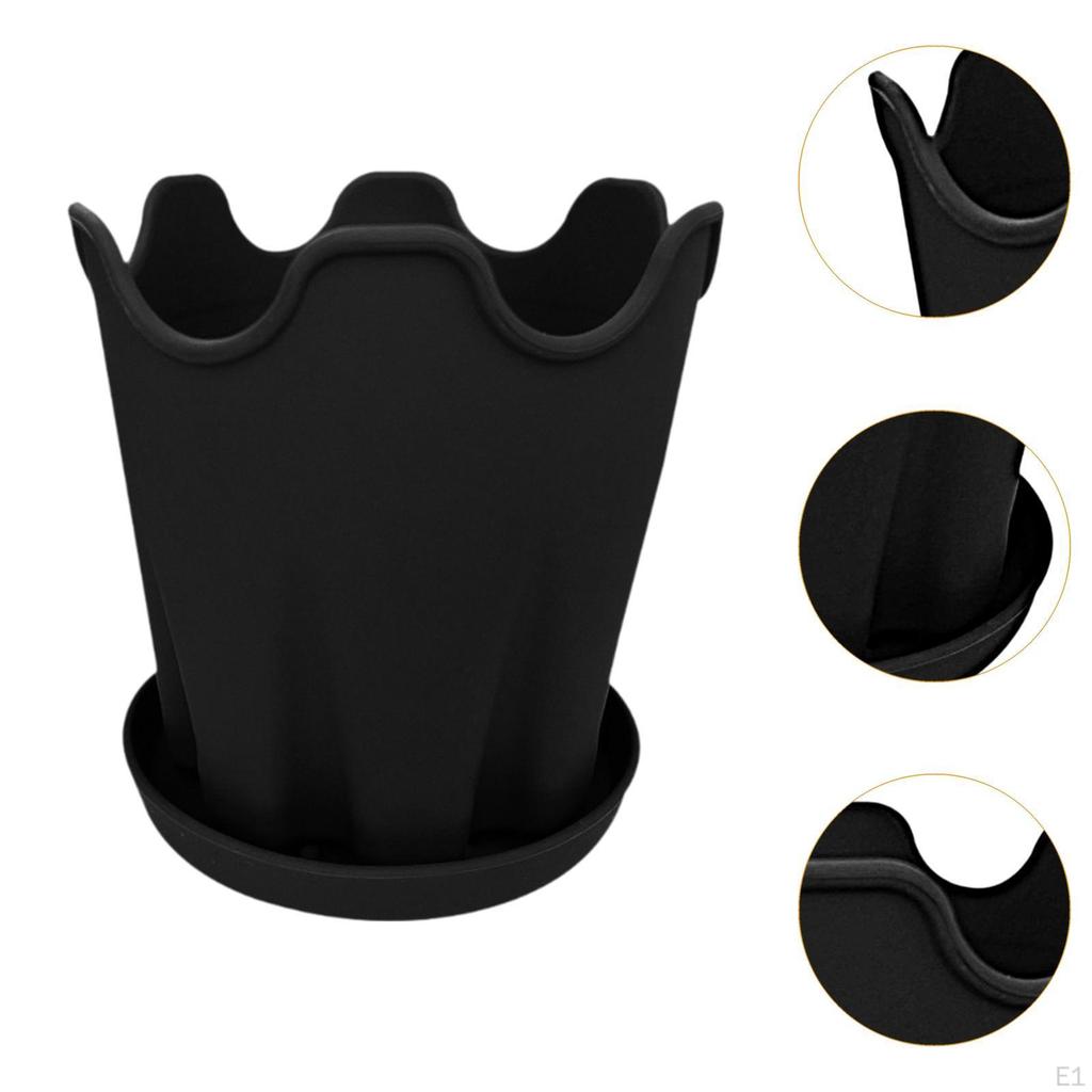 Blumenpot Plant Containers with A Tray Multi -purpose Flower Container Drainage Hole for
