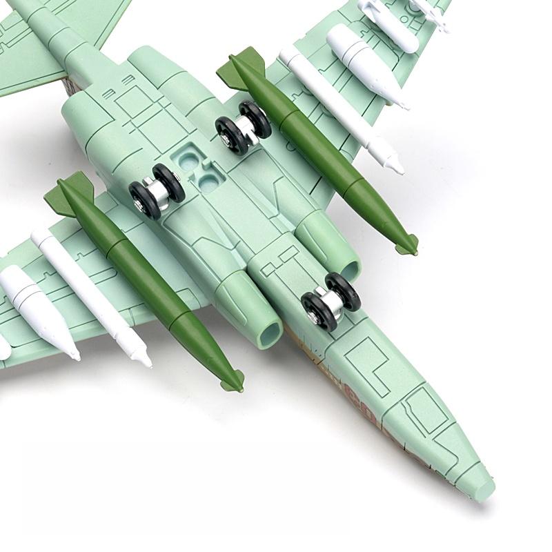 1:72 Creative Military Series Building Blocks New Tri Color Camouflage SU-25 Frogfoot Support Attack Aircraft Model Toys For Boy