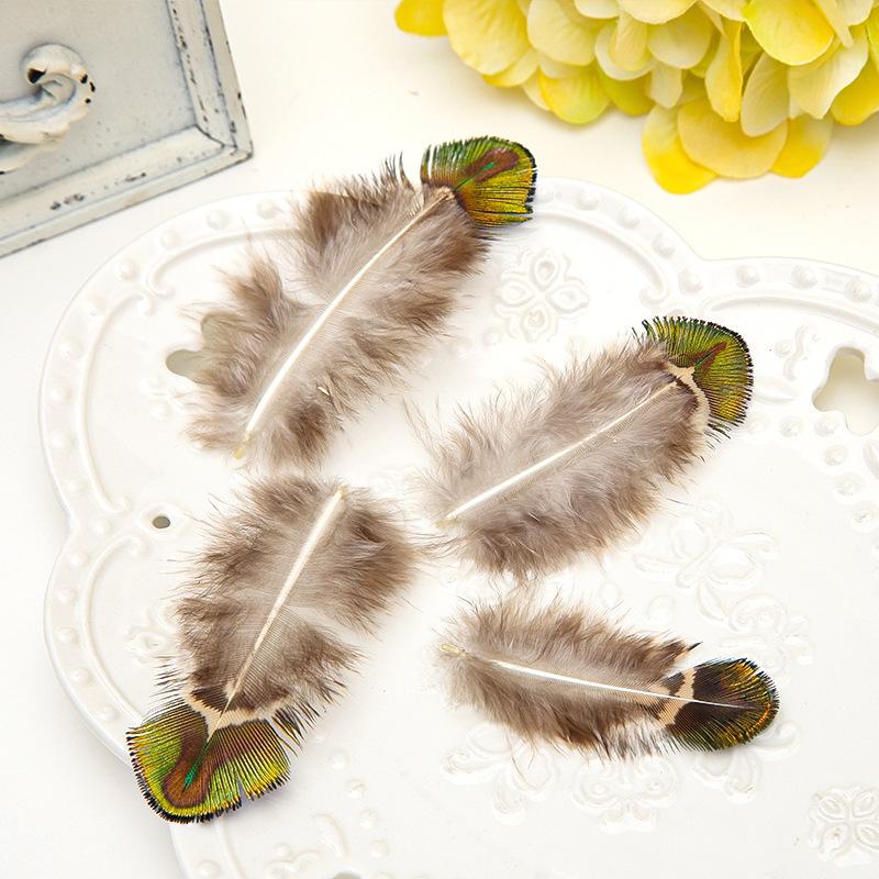 50Pcsdiy Jewelry Accessories Feather Diy Feather Headdress Corsage Hat Shoes Handicrafts Decorative Materials