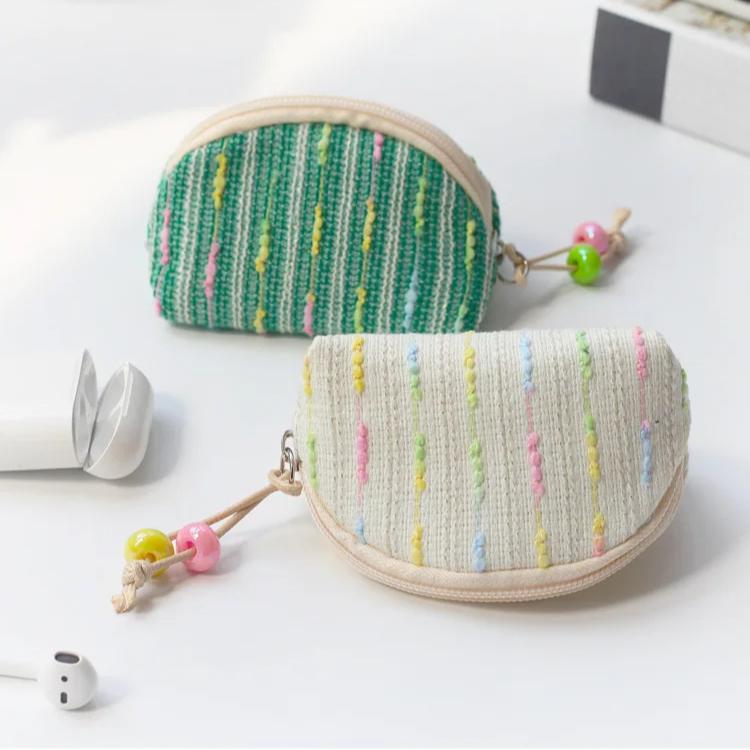 Student Coin Purse Coin Pouch Cute Purse Cute Mini Zero Wallet Small Fresh Shell Bag Key Earheads Lipstick Storage Bag