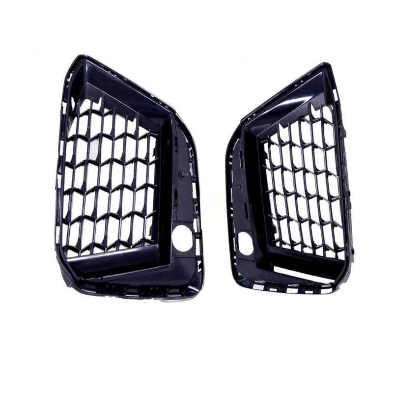 Replacement Front Pair Bumper Lower Grille Compatible with For BMW 5 Series G30 M LCI For 530i 540i   Black