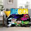Teen Titans Go Familien Decke Flanell Vintage Weich Überwurfdecken für Stuhlbezug Sofa Winter,